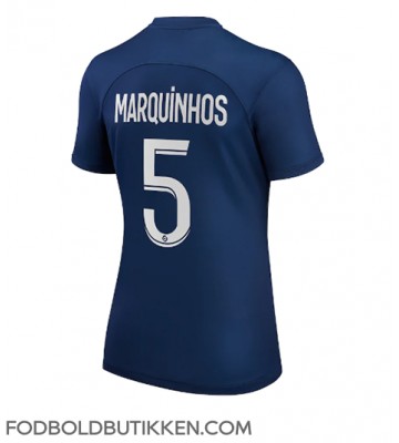 Paris Saint-Germain Marquinhos #5 Hjemmebanetrøje Dame 2022-23 Kortærmet